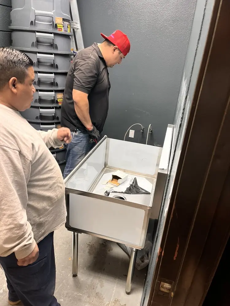 Commercial plumbing and sink installation in Rutherford