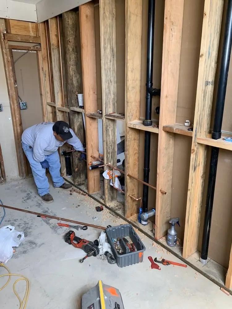 Commercial rough-in plumbing for Gas Line Repair in Rutherford